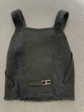 Jacquemus Black Fuzzy Knit Top